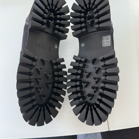 NWT Gucci Black Canvas monogram GG chunky loafers - Picture 3 of 6